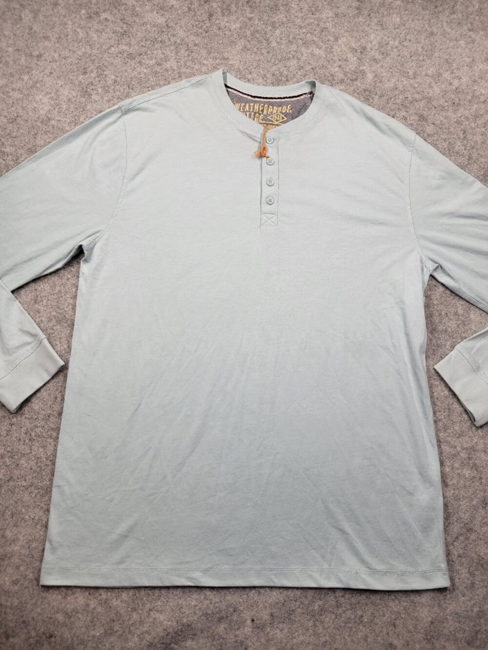 Weatherproof Brand Mens Henley shirt size xlarge green newnwith tags